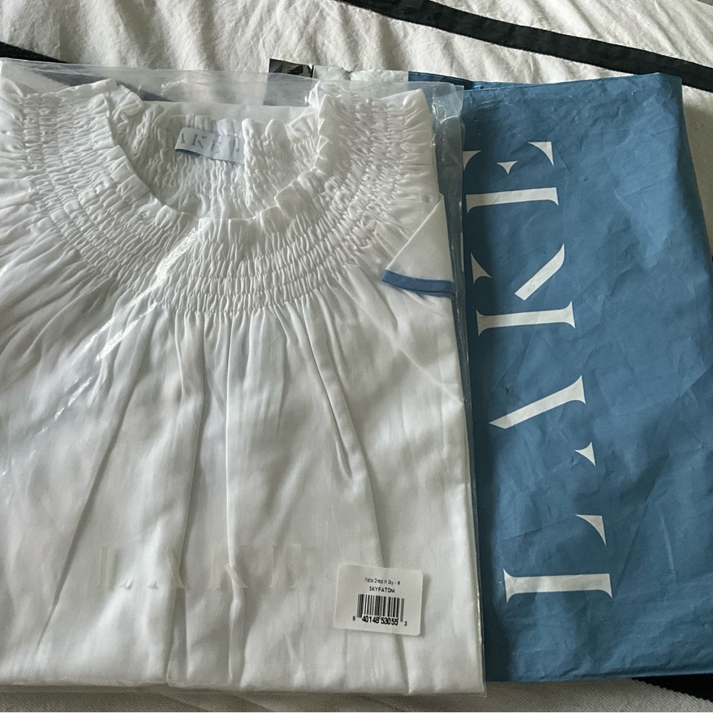 Lake Patio Dress Sky M NWT